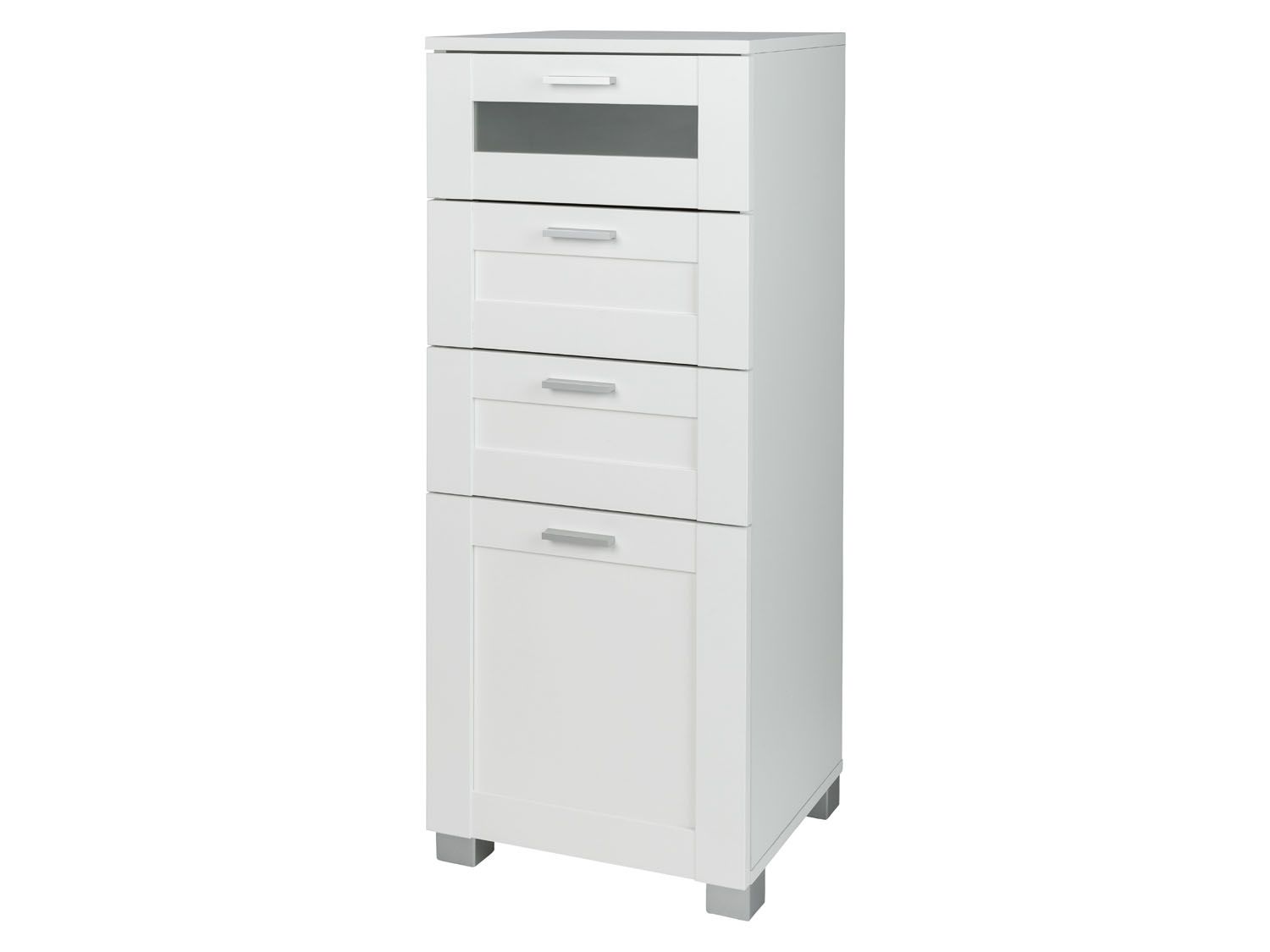 LIVARNO home Commode de salle de bains Basel, 37 x 97,9 x 34,8 cm, blanche