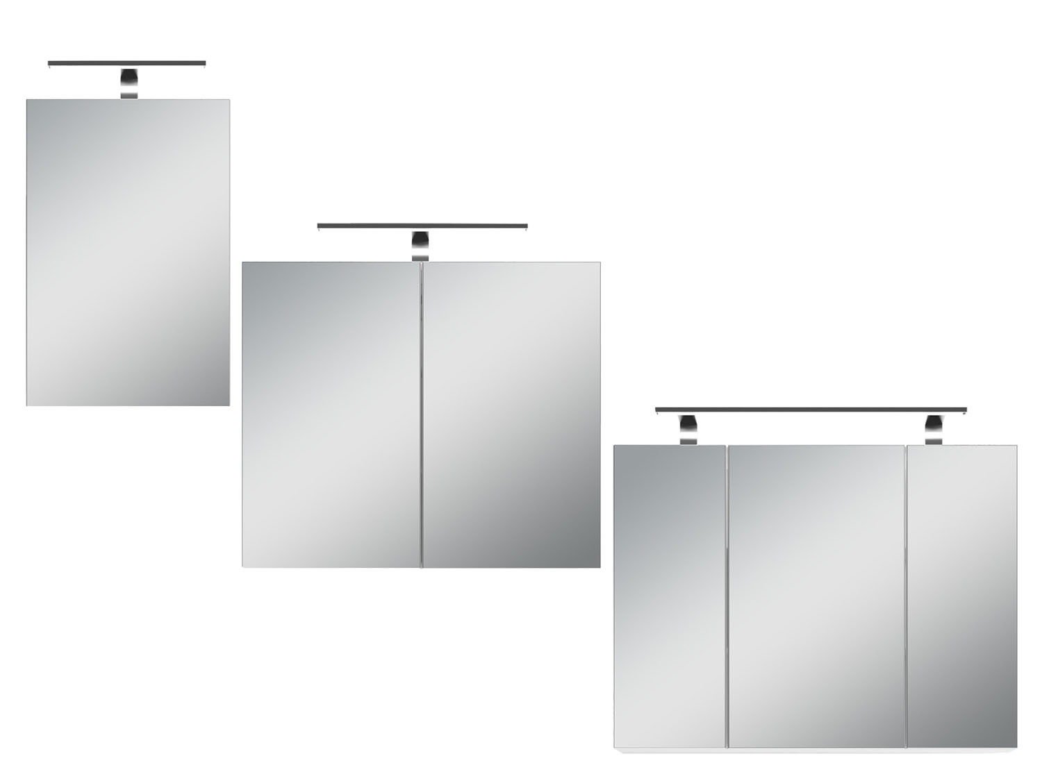 BYLIVING Armoire de toilette Spree avec LED