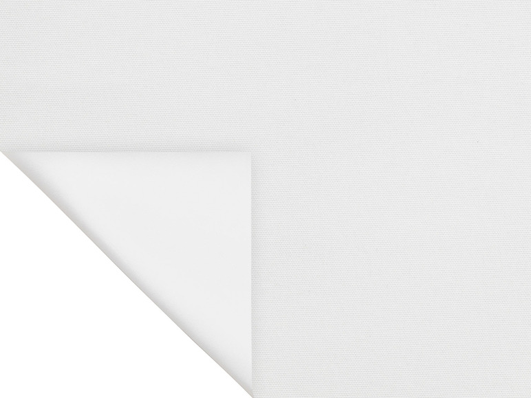 Toile blanche avec un coin plié.