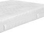 Matelas blanc avec un motif matelassé.