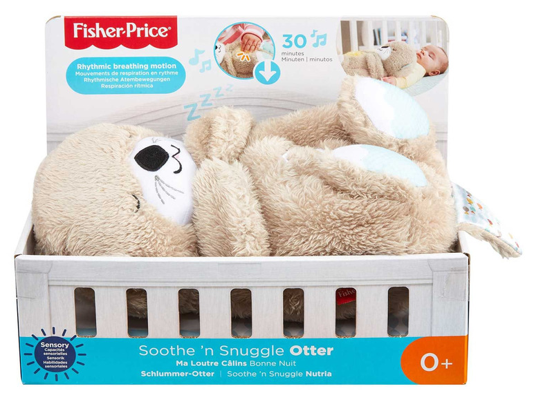 Fisher-Price Soothe 'n Snuggle Otter, une peluche avec une respiration rythmique pour les bébés.
