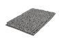 Tapis de bain gris avec une surface rugueuse.