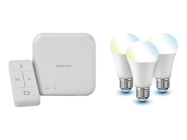 LIVARNO home - Kit de démarrage maison intelligente Zigbee, avec passerelle et 3 ampoules (Attention: LV OSBE/OSNL)
 