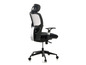 Chaise de bureau noire avec dossier en maille.