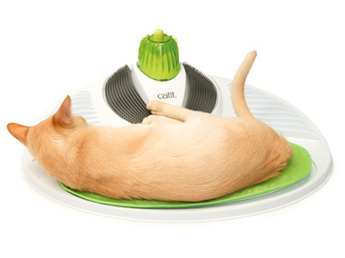 Catit Centre de bien-être pour chat CA Senses 2.0, avec brosses flexibles