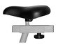 Selle et cadre d'un vélo d'appartement.