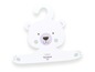 Un cintre en forme d'ours blanc pour vêtements de bébé de la marque Träumeland.