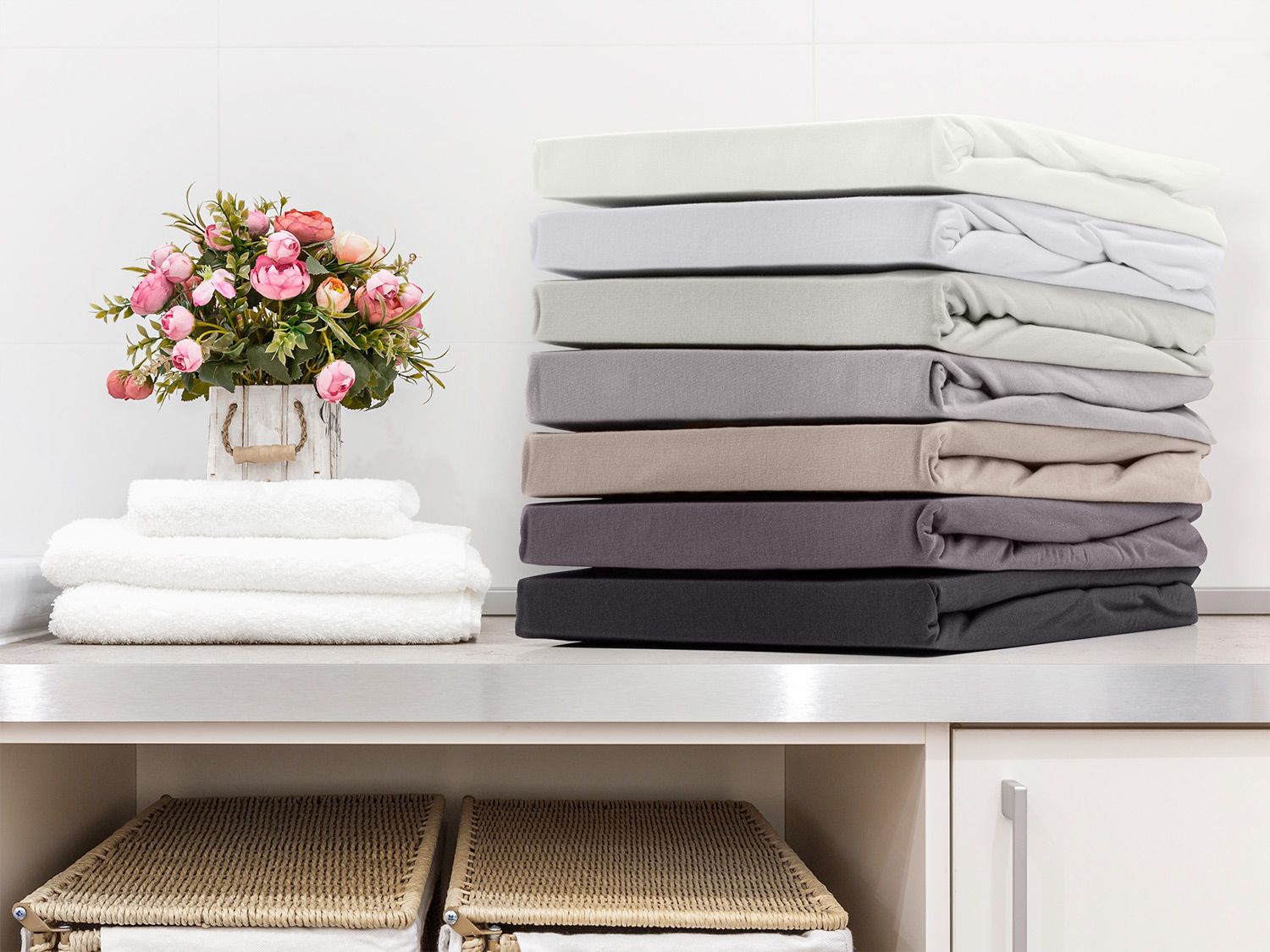 Biberna Drap-housse en jersey, pour matelas Boxspring Biberna