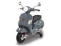 Scooter électrique pour enfants de style Vespa, gris.