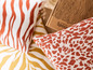 Coussins à motifs zèbre et léopard