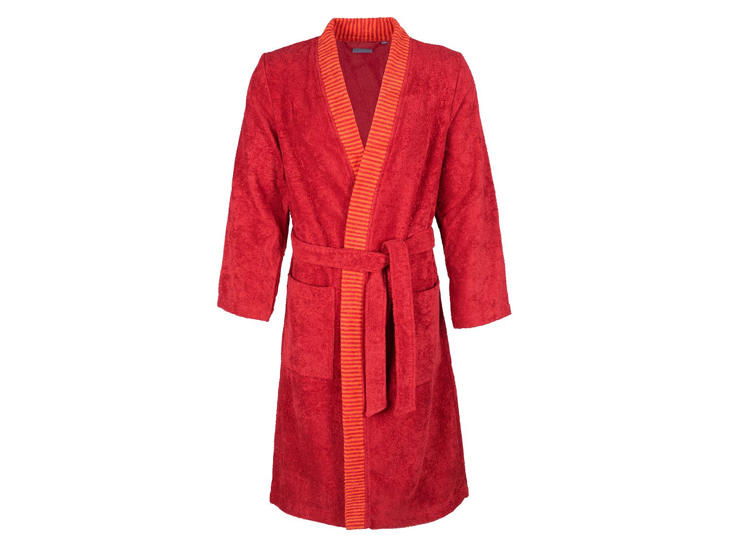 Egeria Peignoir pour hommes »Bruno«, kimono, en 100 % coton, différentes tailles disponibles (rouge)