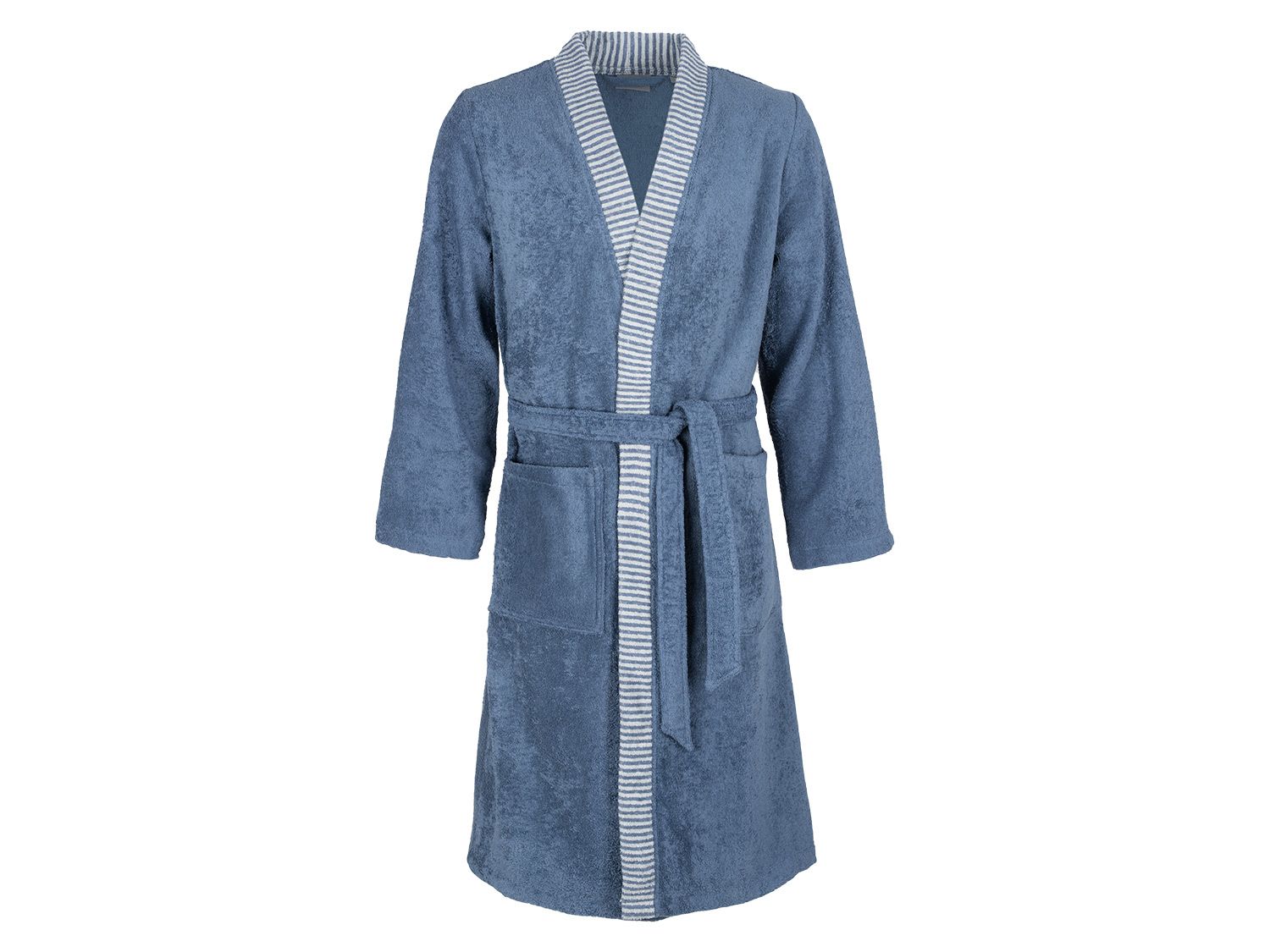 Egeria Peignoir pour hommes »Bruno«, kimono, en 100 % coton, différentes tailles disponibles (bleu, S)