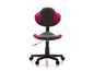 Chaise de bureau noire avec des accents roses