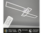 Un luminaire de plafond blanc moderne avec télécommande, dimmable et avec fonction de veilleuse.