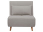 Canapé-lit gris avec coussin