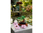 Bonsaï LEGO avec des fleurs roses.
