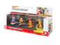 Voitures Hot Wheels Mario Kart avec Mario, Donkey Kong, Diddy Kong et Yoshi.