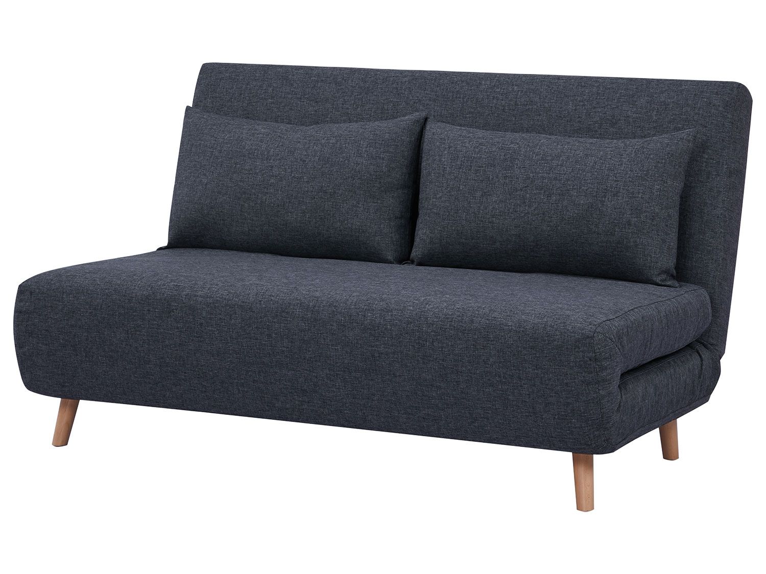 HappyHome Fauteuil chauffeuse convertible  (gris foncé, largeur 141 cm)
