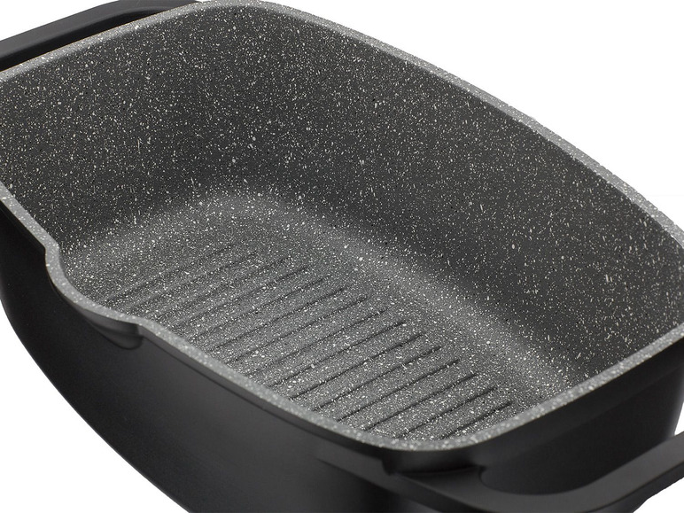 Aller en mode plein écran : GSW Sauteuse universelle Gourmet Granit 33 x 21 cm avec pince à servir de 30 cm - Image 4