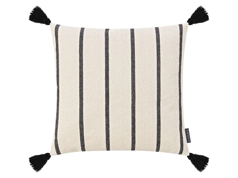 Aller en mode plein écran : MAGMA, Housse de coussin « OYO », 40 x 40 cm, avec pompons - Image 4