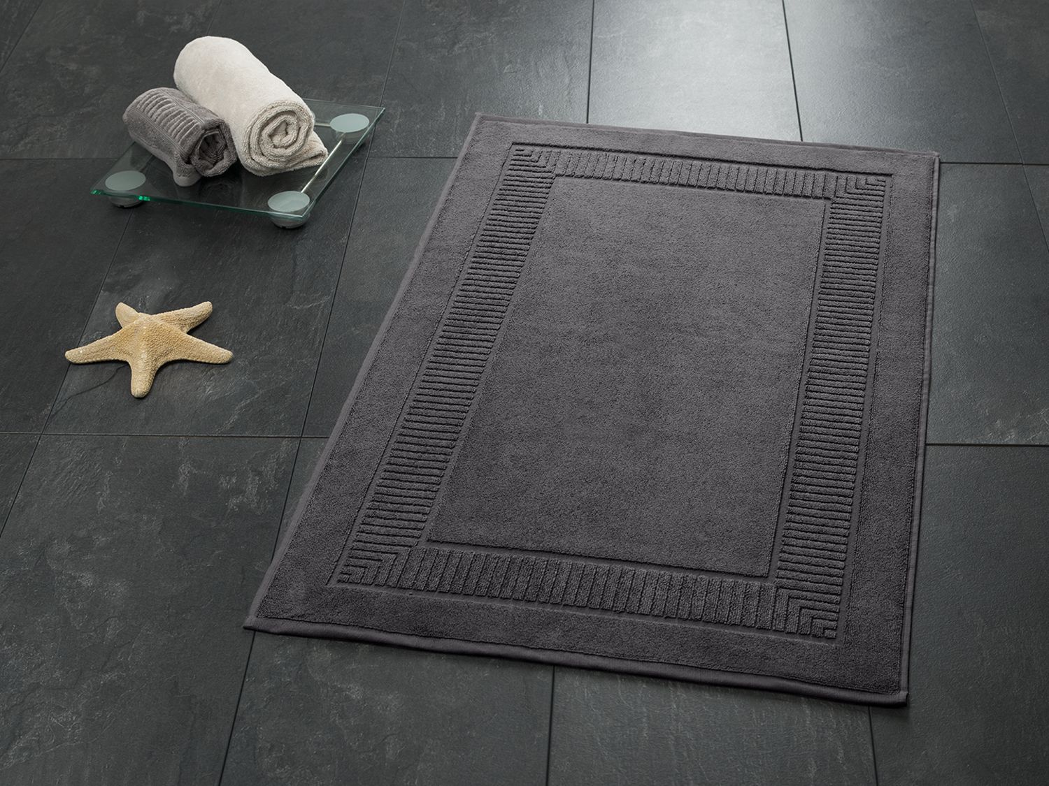 Gozze+Tapis+de+bain,+50+x+70+cm+(anthracite)