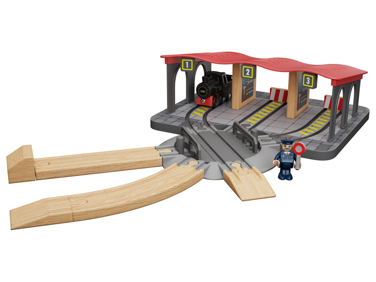 Aller en mode plein écran : Playtive Set d'extension de chemin de fer en bois - Image 8