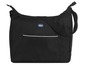 Un sac à langer Chicco noir avec une bandoulière.