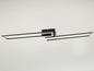 Plafonnier moderne noir de forme rectangulaire.