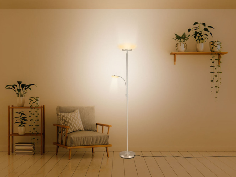Aller en mode plein écran : LIVARNO home Lampadaire à LED avec liseuse - Image 2