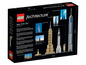 Ensemble LEGO Architecture avec des monuments emblématiques de New York, y compris le One World Trade Center.