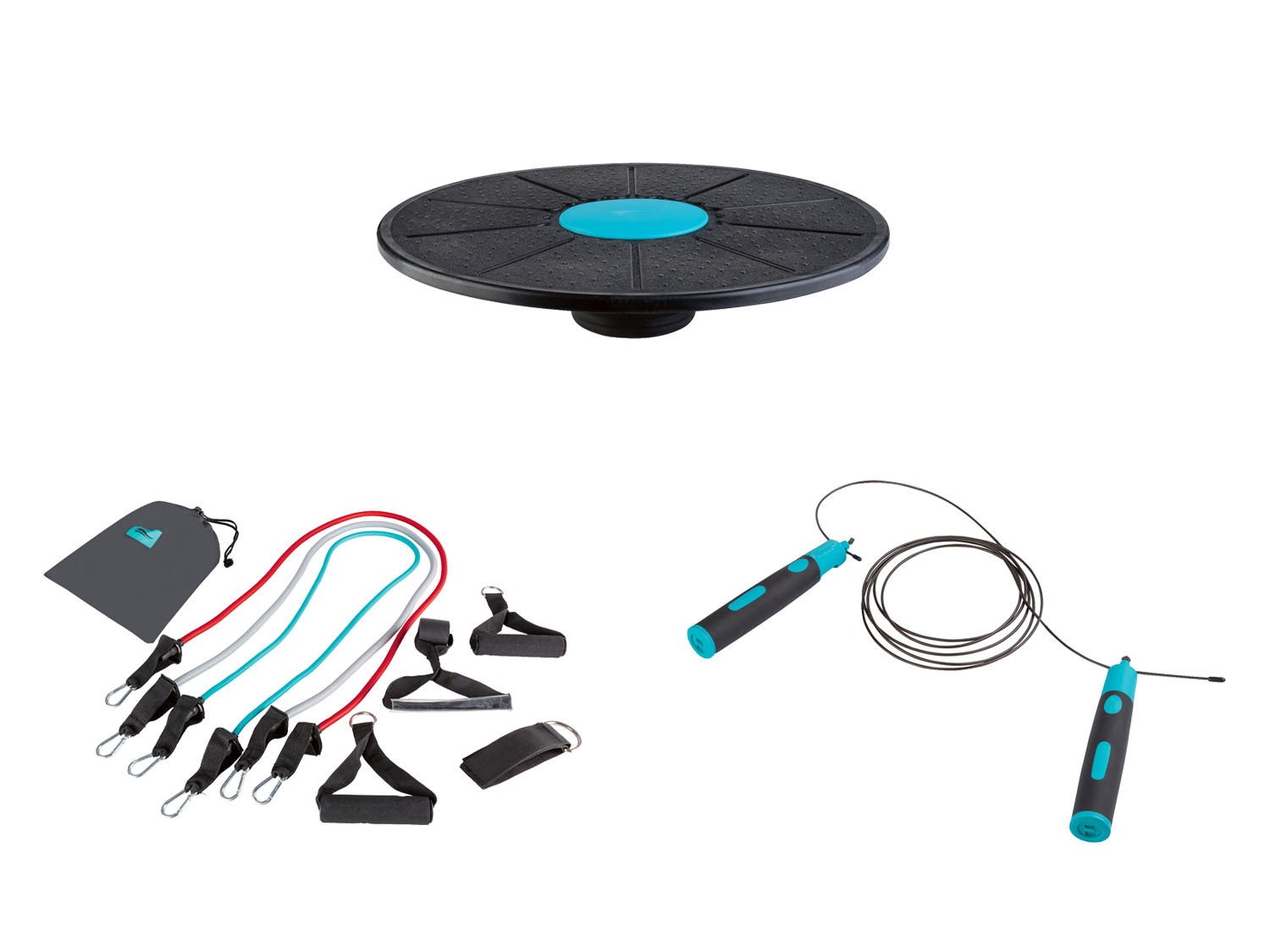 CRIVIT Corde à sauter avec poids ou Balance-Board ou Set Expander