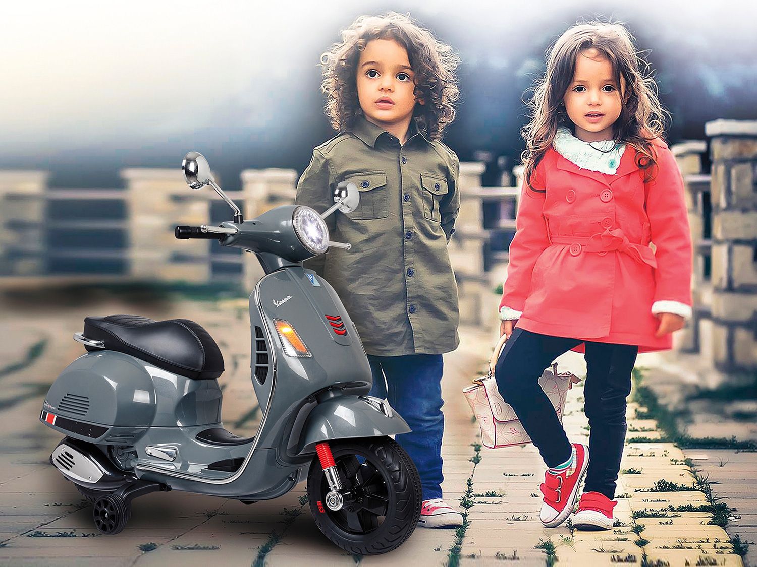 Scooter Électrique Vespa GTS 125 12V pour Enfants Neuf - vue 8