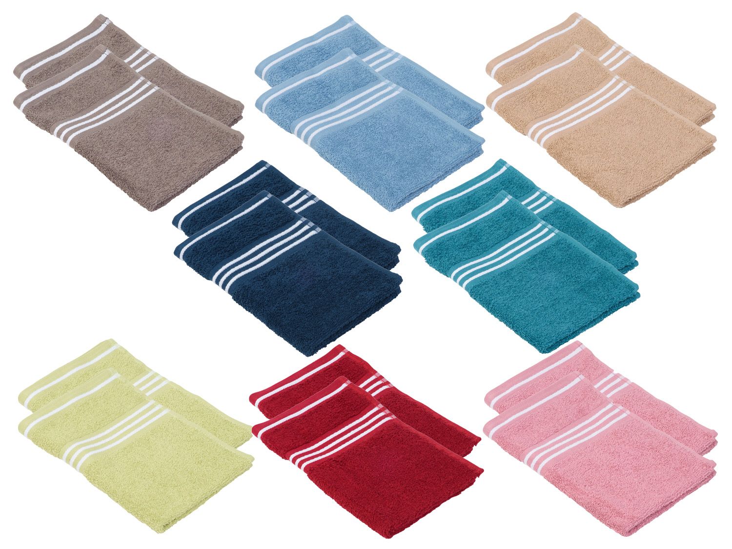Gözze Petites serviettes Rio, par lot de 2, 30 x 50 cm chacune