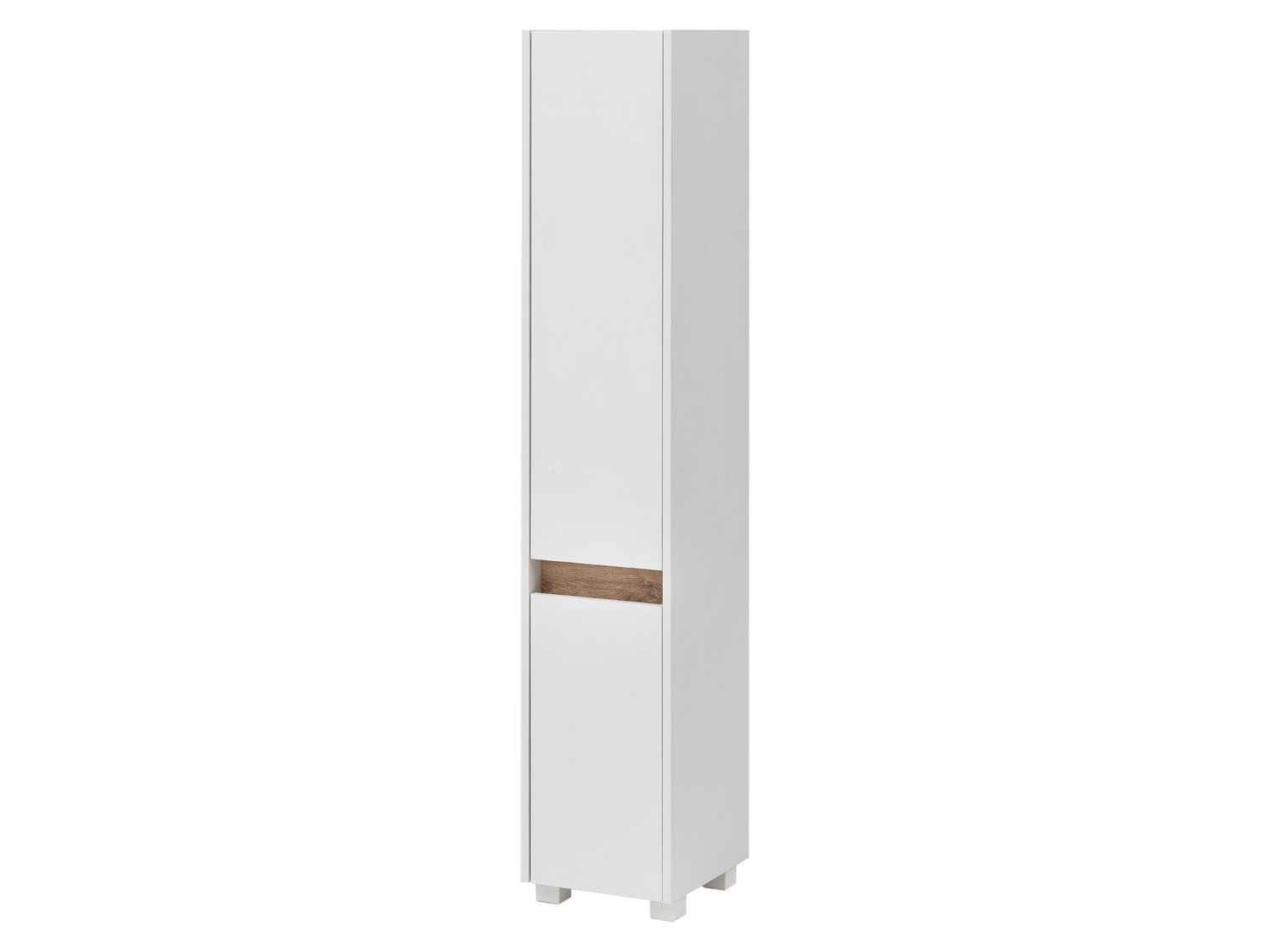 SCHILDMEYER Armoire haute Cosmo, ouverture de porte moderne et sans poignée (1 porte (largeur 30,2 cm), blanc perle)