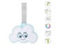 Un nuage bleu avec un visage qui émet de la lumière et du son, pour bébés.