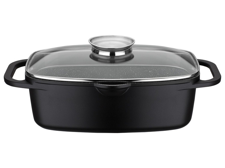 Aller en mode plein écran : GSW Sauteuse universelle Gourmet Granit 33 x 21 cm avec pince à servir de 30 cm - Image 2