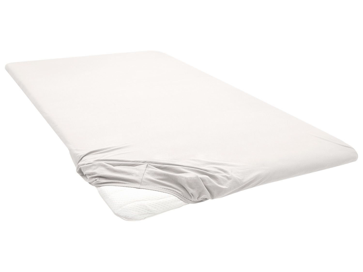 Biberna Drap-housse en jersey pour surmatelas (beige, 90-100 x 200 cm)