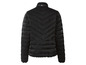 Blouson matelassé noir avec 'ETTE SPORTS' sur le col.