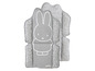 Coussin de siège avec motif Miffy, en gris et rembourré de coton.