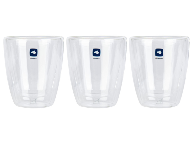 Trois verres en verre Leonardo
