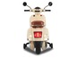 Une scooter électrique crème pour enfants.