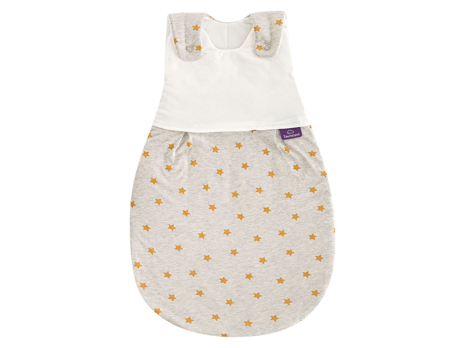 Träumeland Gigoteuse bébé, motif étoiles jaune moutarde, TOG 2