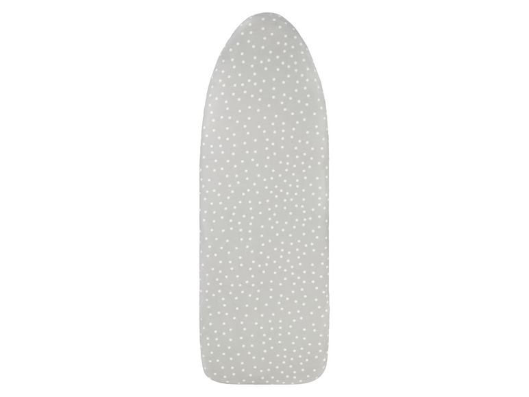Housse de planche à repasser à pois blancs.