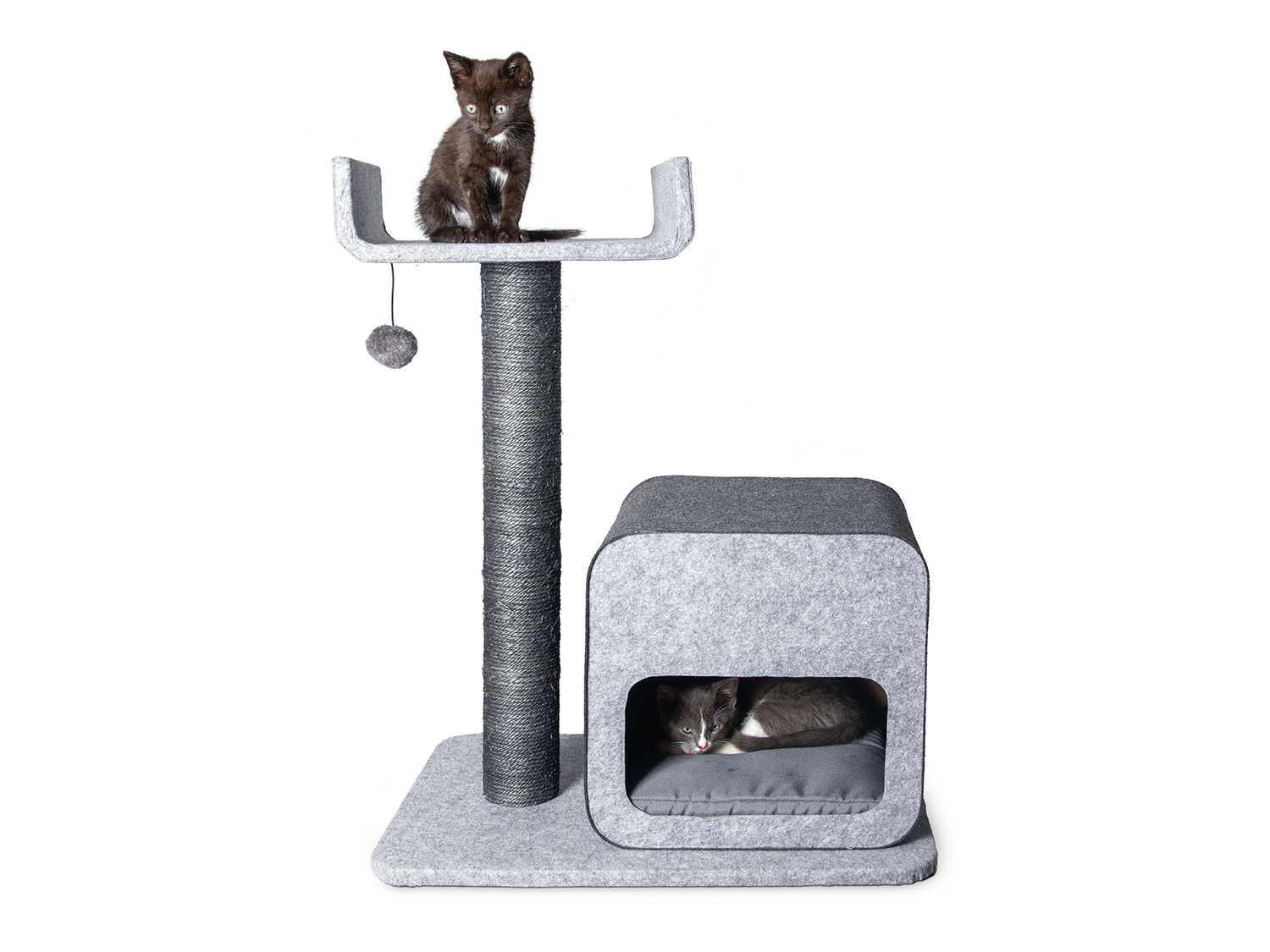Karlie ARBRE À CHAT, gris (FLAVE, 60x40x77cm)
