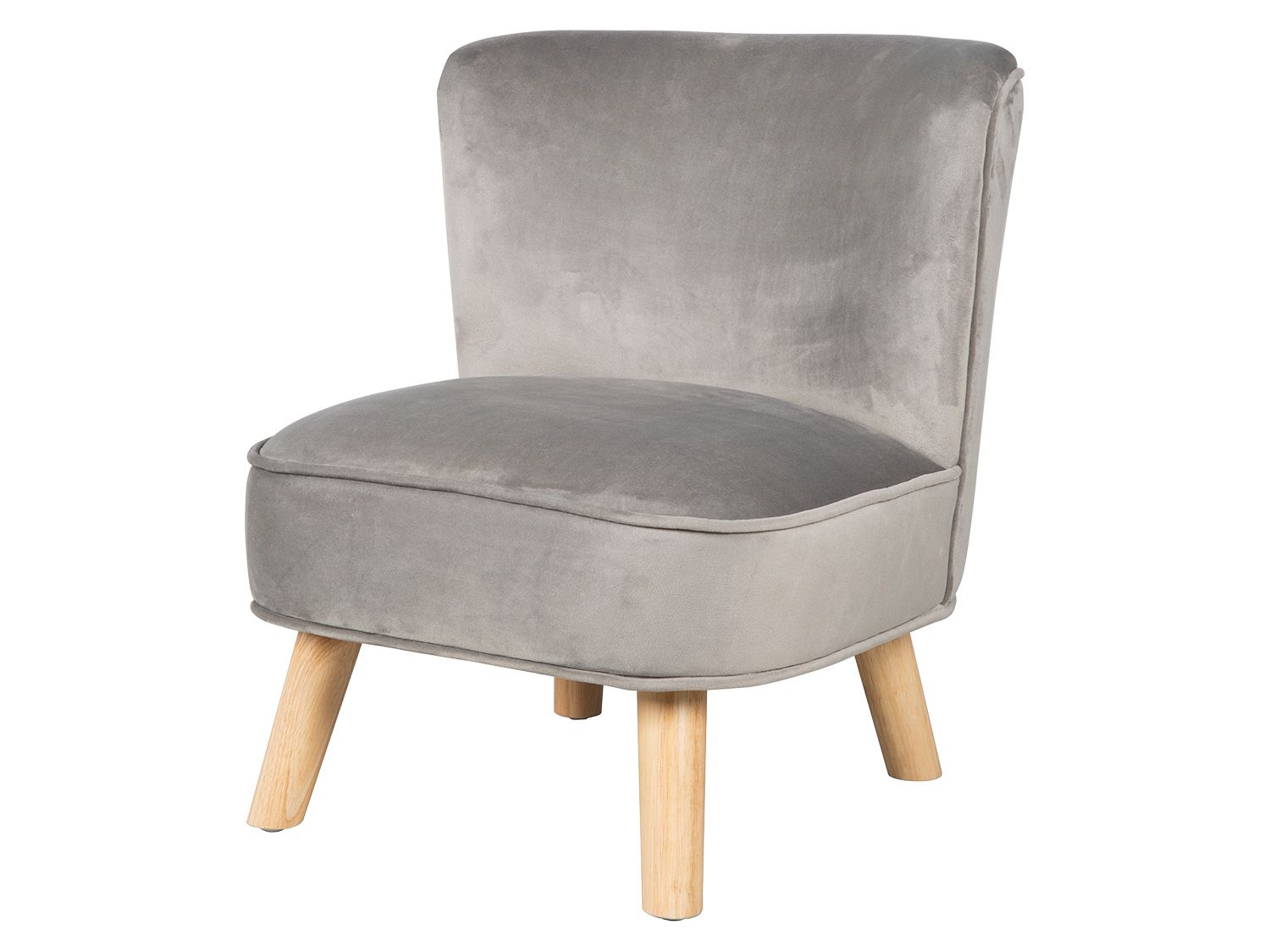 roba Fauteuil Club en Velours pour Garçon "Lil Sofa" Chaise Enfant avec Accoudoirs Confortable - vue 3