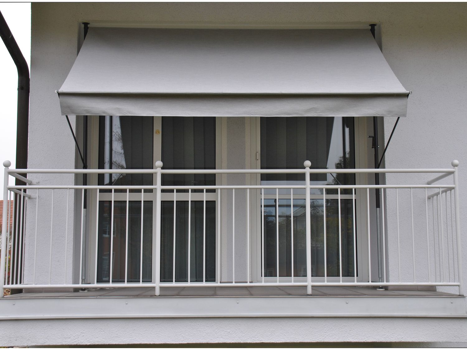 Angerer Store banne à fixer, réglable 225-275 cm (gris clair, 350 cm breit) - vue 4
