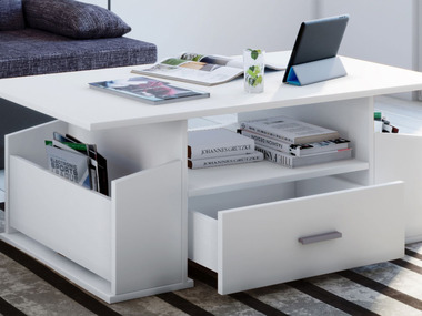 VCM Table basse Junata, avec tiroir, 44 x 110 x 52 cm
