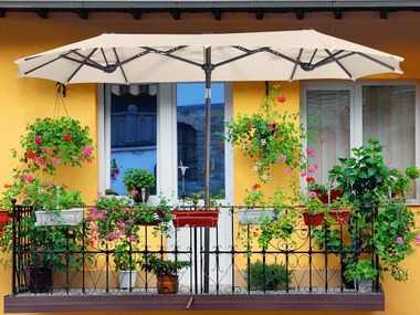 Schneider Parasol pour balcon Viento, 300 x 150 cm