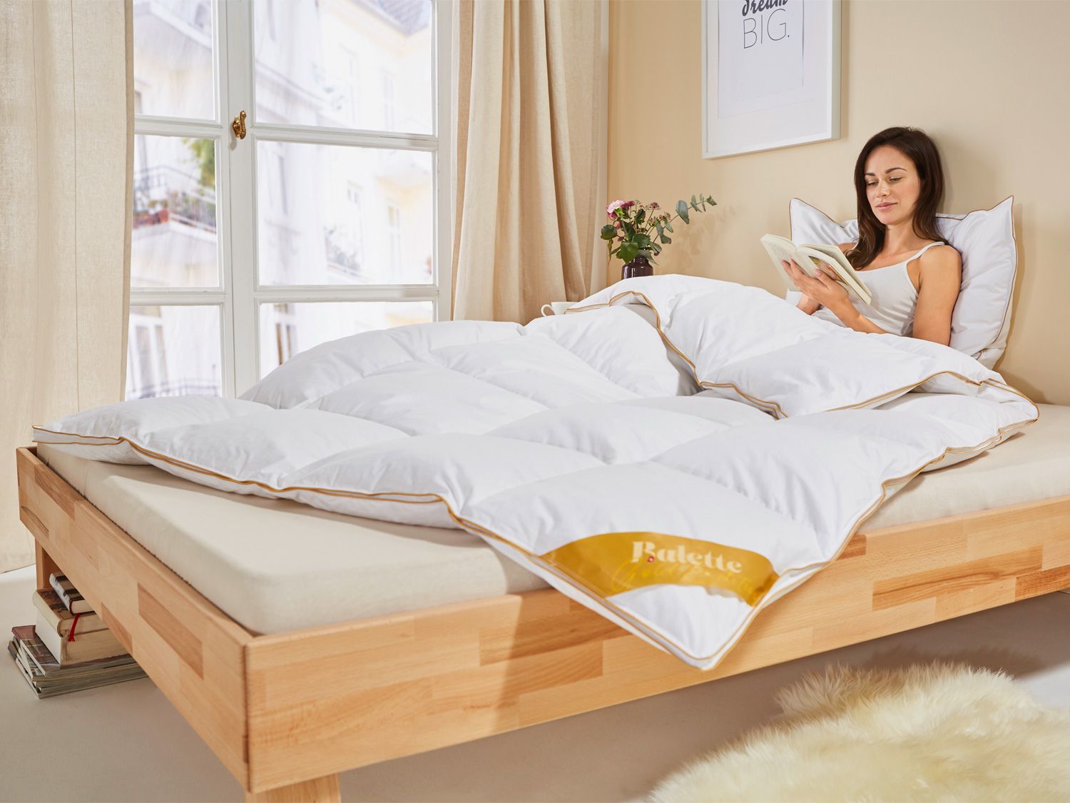 Balette Couette à cassettes en duvet d'oie