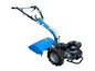 Motoculteur bleu avec moteur à essence